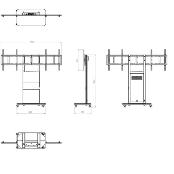 HAGOR Pro-Tower M Dual, Halterung