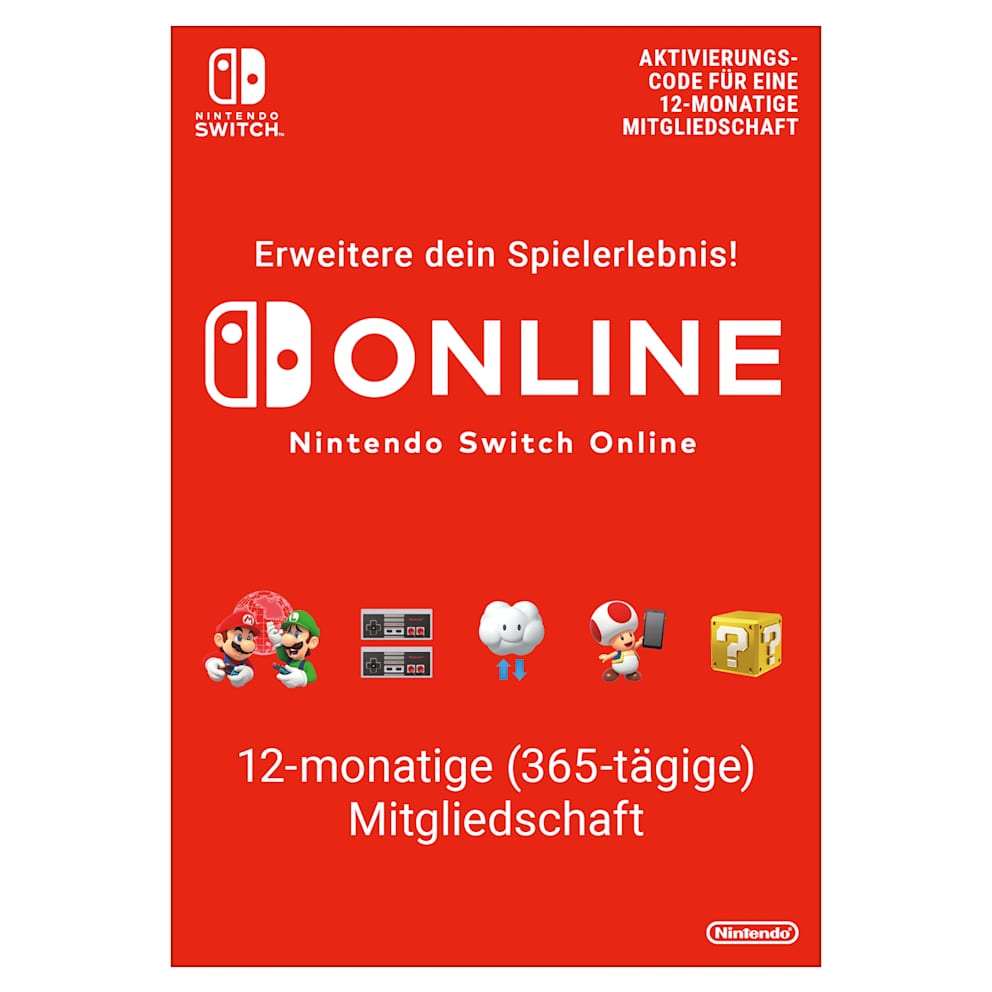 Nintendo Switch – OLED-Modell (weiß) + Super Mario Bros. Wonder + Nintendo Switch Online – 12-monatige (365-tägige) Einzelmitgliedschaft