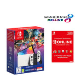 Nintendo Switch – OLED-Modell (weiß) + Super Mario Bros. Wonder + Nintendo Switch Online – 12-monatige (365-tägige) Einzelmitgliedschaft