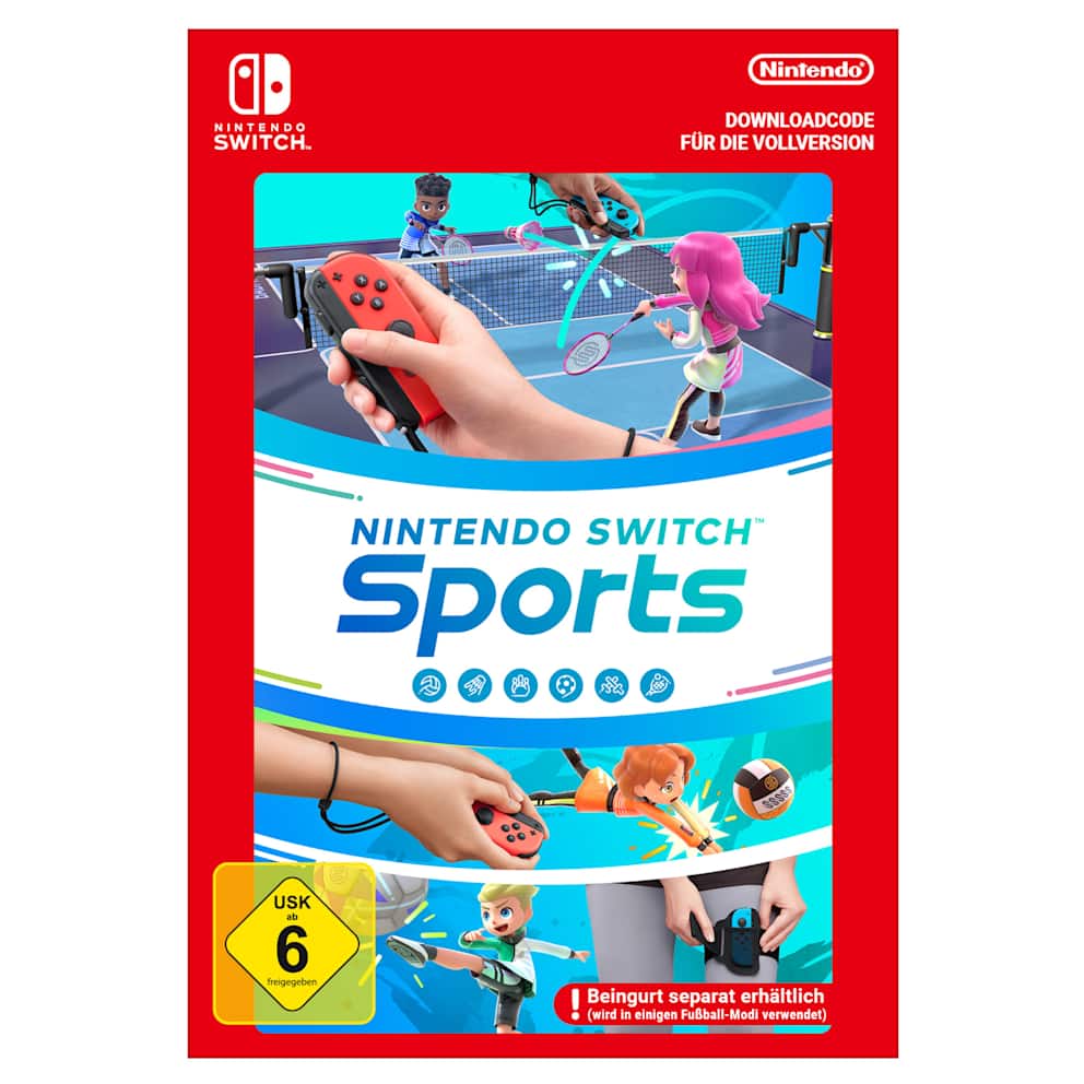 Nintendo Switch-Konsole (neon-blau/neon-rot) – Nintendo Switch Sports-Set + Nintendo Switch Online – 12-monatige (365-tägige) Einzelmitgliedschaft
